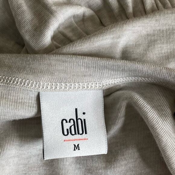 Cabi Ruffle Trim Hangout Tee Short Sleeve Top Women’s Size Medium New NWT - Picture 8 of 11